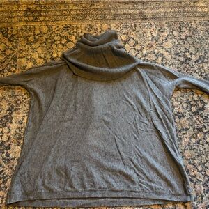 Gray Turtleneck Sweater